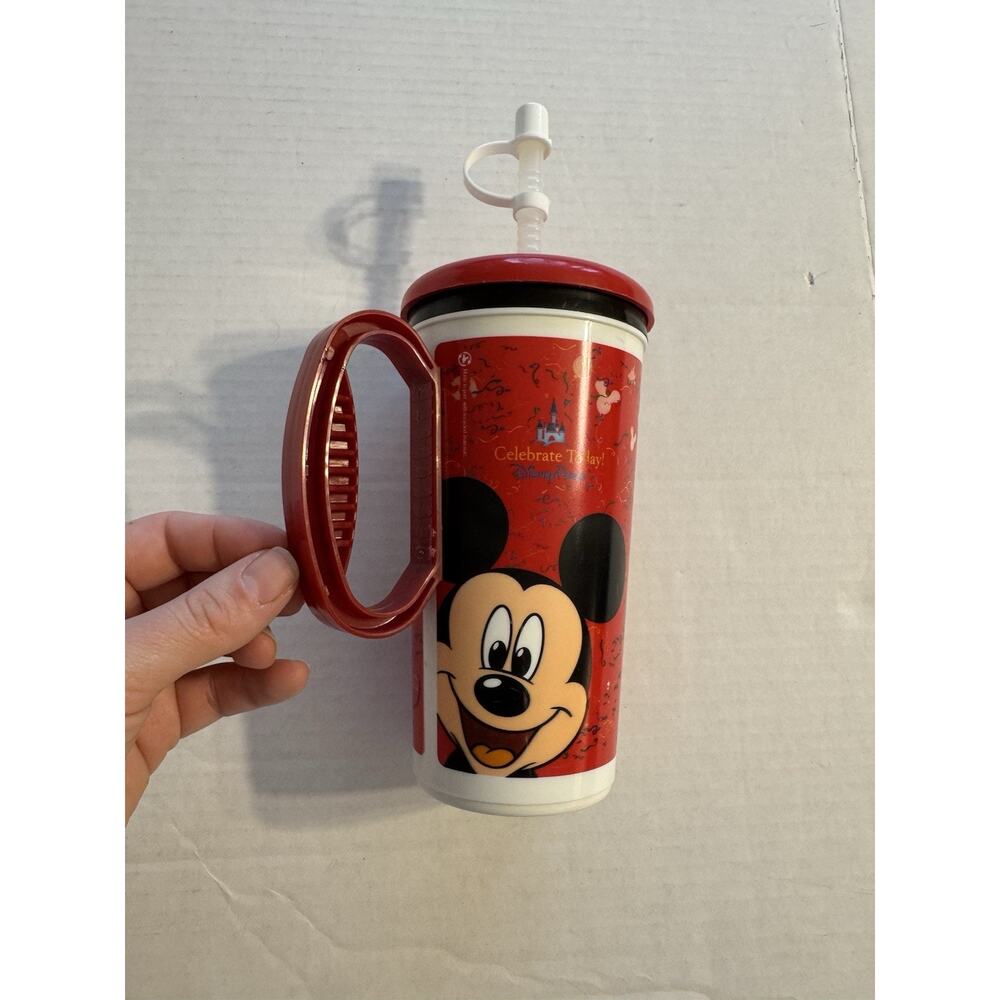 Whirley Disney Parks Refillable Travel Cup Mug - Mickey Mouse Minnie Donald 2009